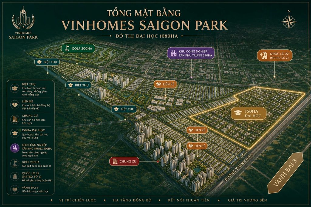 mặt bằng tổng thể vinhomes saigon park