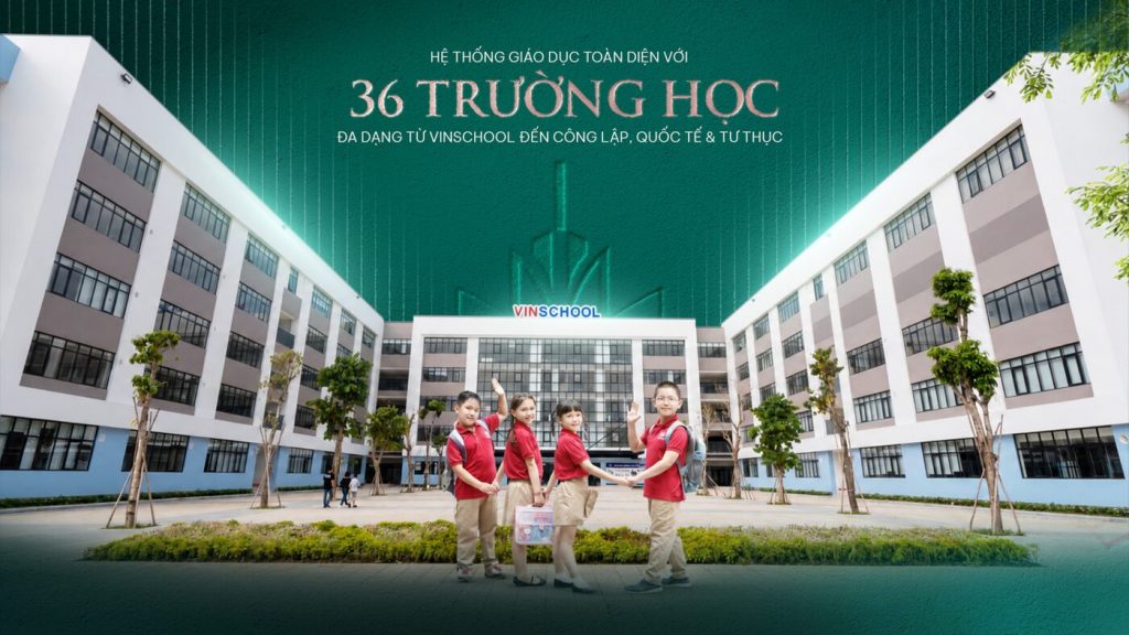 36 trường học Vinschool tại Vinhomes Hóc Môn