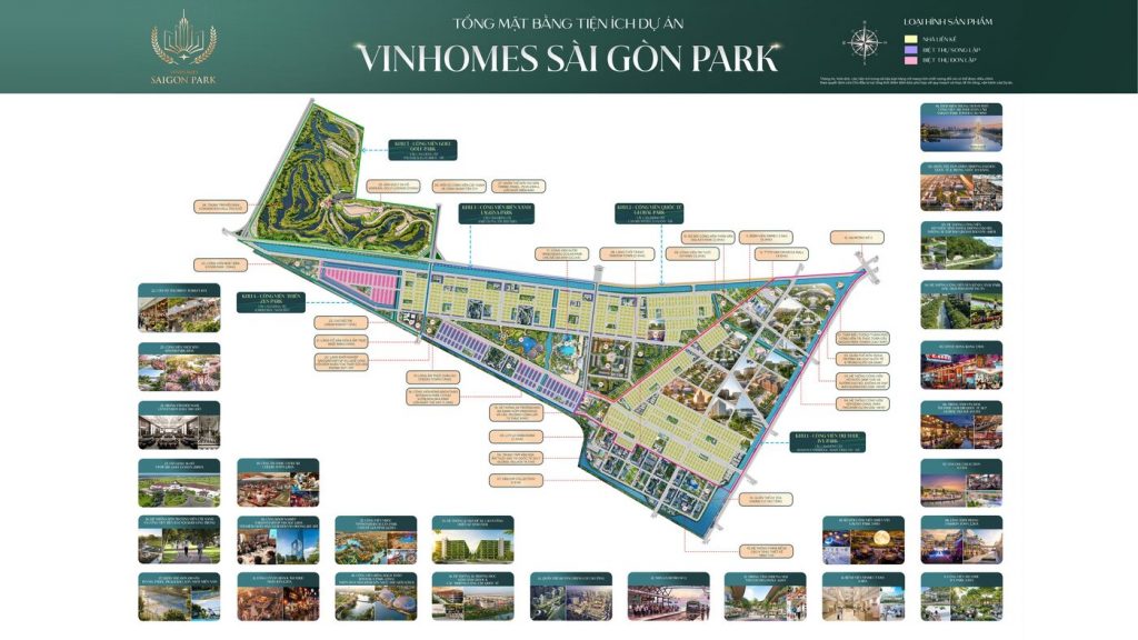 Mặt bằng quy hoạch tổng thể khu đô thị Vinhomes Hóc Môn